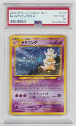 SLOWKING NEO GENESIS POKEMON JAPANESE #199 PSA #89868414 GRADED GEM MINT 10 2000 - Image 1