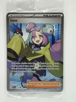Sealed Iono SVP 124 Scarlet & Violet Black Star Promo Pokemon - Image 1