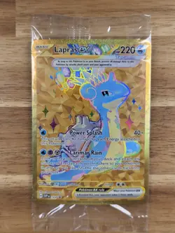 Pokemon TCG - S&V- Black Star Promo - Lapras Ex # 164 - Sealed Promo- NM - Image 1