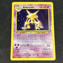 Pokemon TCG Alakazam Base Set 1/102 Holo 1999-2000 Wizards Base Set Copyright... - Image 1