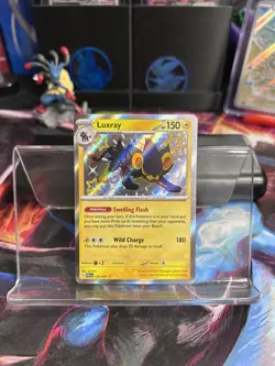 Luxray 137/091 Sv: Paldean Fates POKEMON TCG SHINY RARE - Image 1
