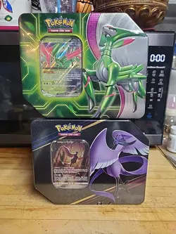 Crown Zenith Galarian Articuno & Iron Leaves Paradox Factory Sealed Pokemon Tin - Image 1