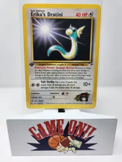 Pokemon Erika's Dratini 42/132 Gym Heroes 1st Edition Uncommon NM - Image 1