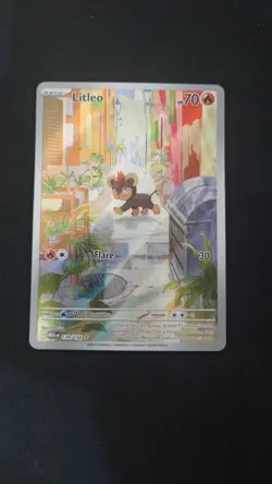 Litleo 139/132 Mega Evolution Illustration Rare Near Mint Pokemon TCG - Image 1