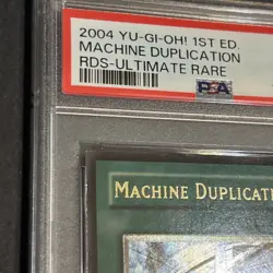 Yugioh Machine Duplication RDS-EN041 1st Edition Ultimate Rare PSA 8 - Image 2