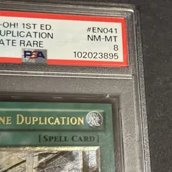 Yugioh Machine Duplication RDS-EN041 1st Edition Ultimate Rare PSA 8 - Image 3