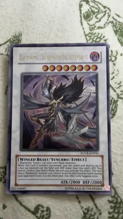 Yugioh Blackwing - Silverwind the Ascendant SOVR-EN041 Ultimate Rare NM - Image 1