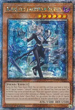 Arias the Labrynth Butler (Quarter Century Secret Rare) - 1st Edition - AGOV-... - Image 1