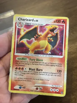 Charizard LV.55 3/132 Secret Wonders Holo Pokemon Diamond & Pearl Foil Zard Card - Image 1