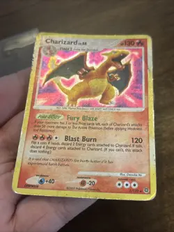 Charizard LV.55 3/132 Secret Wonders Holo Pokemon Diamond & Pearl Foil Zard Card - Image 4