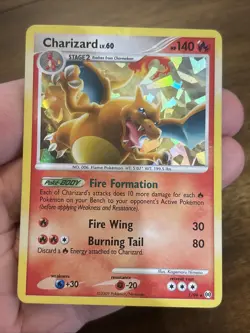 Pokemon TCG Charizard 1/99 Platinum Arceus Cracked Ice Holo Rare Pokemon Card - Image 1