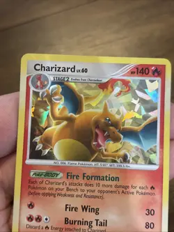 Pokemon TCG Charizard 1/99 Platinum Arceus Cracked Ice Holo Rare Pokemon Card - Image 2