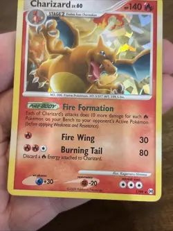 Pokemon TCG Charizard 1/99 Platinum Arceus Cracked Ice Holo Rare Pokemon Card - Image 3