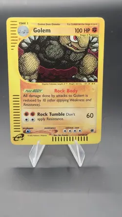 Pokemon Card Golem 14/165 Holo Rare Expedition E Series Holo WOTC Near Mint - Image 1