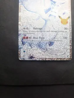 Pokemon TCG Reshiram Full Art Holo Card 113/114 Celebrations Classic Collection - Image 3