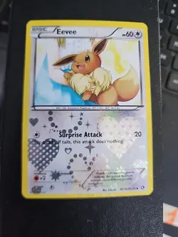 Eevee RC14/RC25 Legendary Treasures Radiant Collection Holo Pokemon Card - Image 1