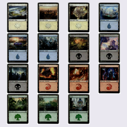 MTG - Aetherdrift Complete 15 Card Land Set - DFT - Magic the Gathering FOIL - Image 1