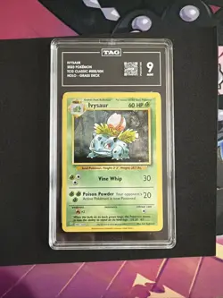 Ivysaur CLV 002/034 Pokemon Card - TAG 9 GRADED MINT - TCG Classic - Image 1