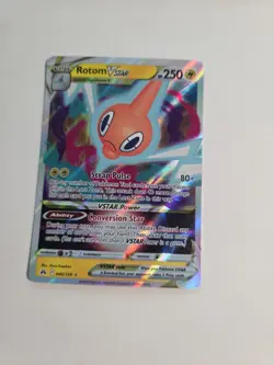 Rotom VSTAR 046/159 Crown Zenith Ultra Rare Holo Pokemon TCG Card NM - Image 1
