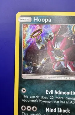Pokemon Hoopa Holo Rare Card 140/236 NM - Unified Minds - Image 3