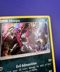 Pokemon Hoopa Holo Rare Card 140/236 NM - Unified Minds - Image 5