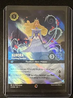 DISNEY LORCANA card Aurora - Dreaming Guardian Enchanted 213/204 EN-1 Holo NM - Image 1