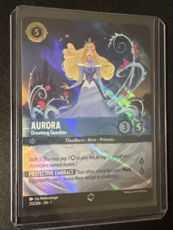 DISNEY LORCANA card Aurora - Dreaming Guardian Enchanted 213/204 EN-1 Holo NM - Image 2