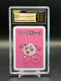 CGC PRISTINE 10 Jigglypuff Pokemon Playing Cards JPN Old Maid - Image 1