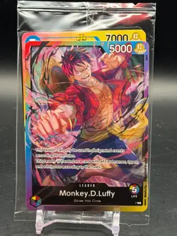 Monkey. D. Luffy P-L Multicolor Leader PROMO Packs Battle Card SEALED New - Image 1