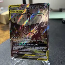 Espeon & Deoxys GX Tag Team - SM240 - S&M Promo Pokemon Card - NM - Image 3