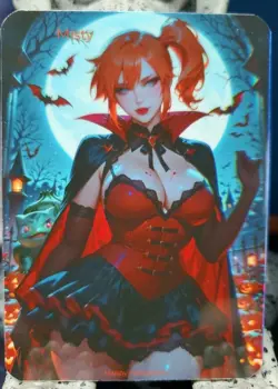 1/1 Only 1 Made Misty Vampire Bulbasaur Pokemon Halloween Lonestar Customs Card - Image 1