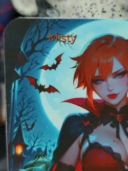 1/1 Only 1 Made Misty Vampire Bulbasaur Pokemon Halloween Lonestar Customs Card - Image 2
