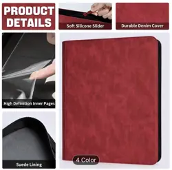 9 Pocket 3"x 4" 35pt Toploader Binder Holds 216 Cards - Image 2