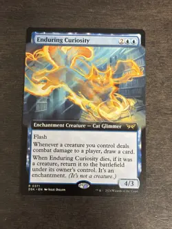 Enduring Curiosity - BORDERLESS (MTG Duskmourn 371) - Image 2