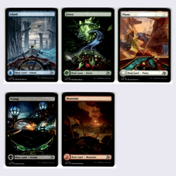 MTG - Aetherdrift Full Art Lands Set of 5 - DFT - Magic the Gathering - Image 1