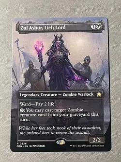 Zul Ashur, Lich Lord (Borderless) #326 (NM) Foundations FDN Magic MTG - Image 1