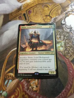 Hajar, Loyal Bodyguard MTG Brothers War - Pack Fresh - - Image 1