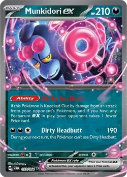 Pokemon TCG Munkidori ex 037/064 - Shrouded Fable Holo Double Rare English - Image 1