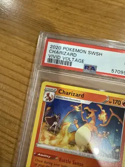 2020 POKEMON SWSH CHARIZARD VIVID VOLTAGE - PSA 9 - #025 - Image 3