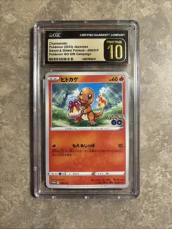 Charmander 289/S-P Pokemon Go Promo 2022 Japanese Gift Campaign CGC Pristine 10 - Image 1