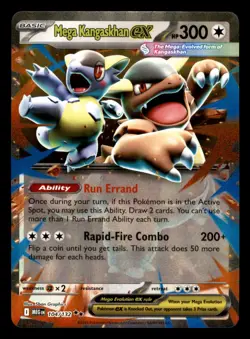 Mega Kangaskhan ex 104/132 Double Rare Mega Evolution Pokemon Near Mint - Image 1