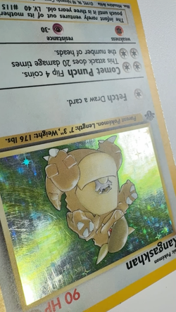 Pokemon TCG Jungle 1st Edition Kangaskhan Holo Rare 5/64 - Image 2