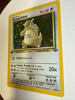 Pokemon TCG Jungle 1st Edition Kangaskhan Holo Rare 5/64 - Image 3