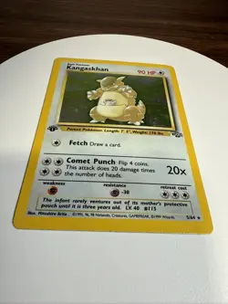 Pokemon TCG Jungle 1st Edition Kangaskhan Holo Rare 5/64 - Image 5