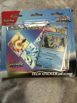 Pokemon TCG Scarlet Violet Prismatic Evolutions Tech Sticker Collection Glaceon - Image 1