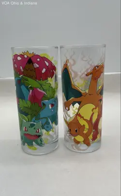 Pokemon Starter Evolutions Glassware Set of 4 Glasses,10 Oz Silver Buffalo - Image 2