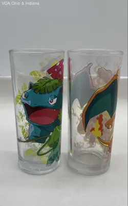 Pokemon Starter Evolutions Glassware Set of 4 Glasses,10 Oz Silver Buffalo - Image 3
