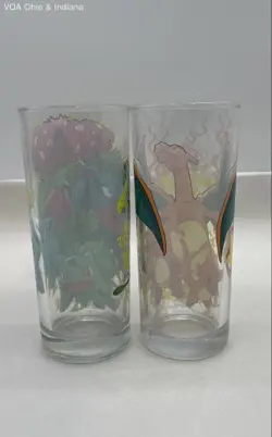 Pokemon Starter Evolutions Glassware Set of 4 Glasses,10 Oz Silver Buffalo - Image 4