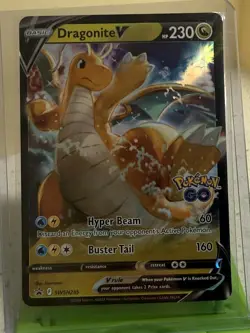 Dragonite V Pokemon Sword & Shield Black Star #SWSH235 - Image 2