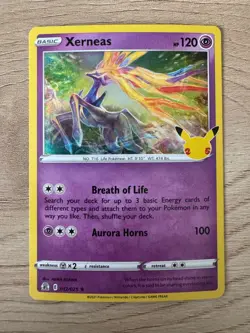 Pokemon Xerneas #012/025 Celebrations 25th Anniversary Holo Rare NM - Image 1